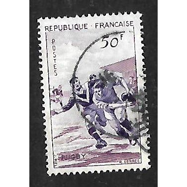FRANCE 1957 SPORTS 50F RUGBY SG 1299 FINE USED#2