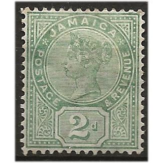 Jamaica 1889 SG28 2d Green Wmk Crown CA Mounted Mint .. ..