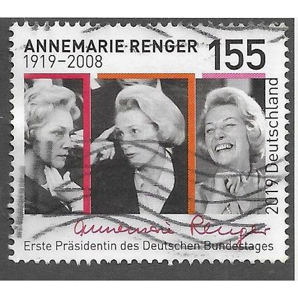 GER 2019 €1.55 'ANNEMARIE RANGER' FINE USED (EBID77-061)