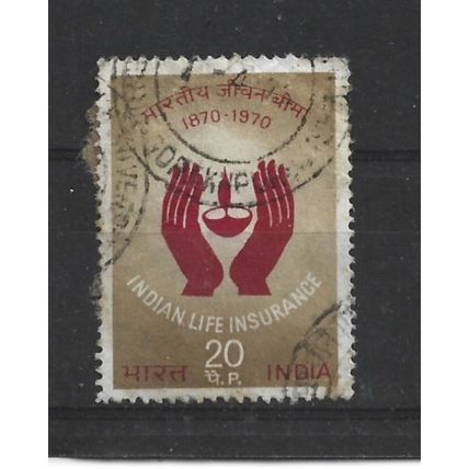 India.Centenary of Indian Life Insurance stamp.Fine Used.June23
