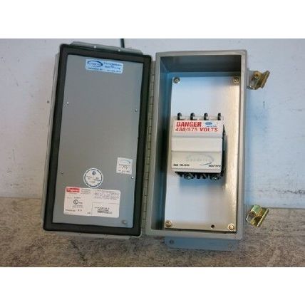 NEW OLD SYNDEVCO CPB2616-SN-03 BREAKER ENCLOSURE/ DISCONNECT, 480/575VAC,FL