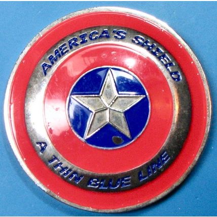 Blue Lives Matter. Challenge Coin. 2". 38b.