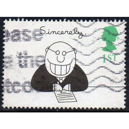 GB 1996 Greetings - Cartoons - Sincerely 1st Used