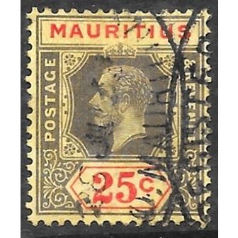 1921 -1932 King George V - New Watermark 25c Fine Used C2''''