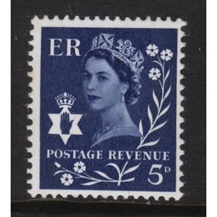 NI10 5d Royal blue NO WATERMARK NORTHERN IRELAND - Unmounted Mint