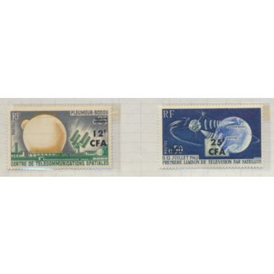 Reunion Stamps Scott #343 To 344, Mint Never Hinged