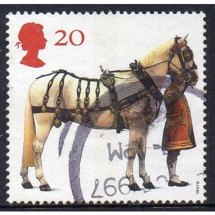 GB 1997 All the Queen's Horses - Carriage Horse and Coachman 20p Used
