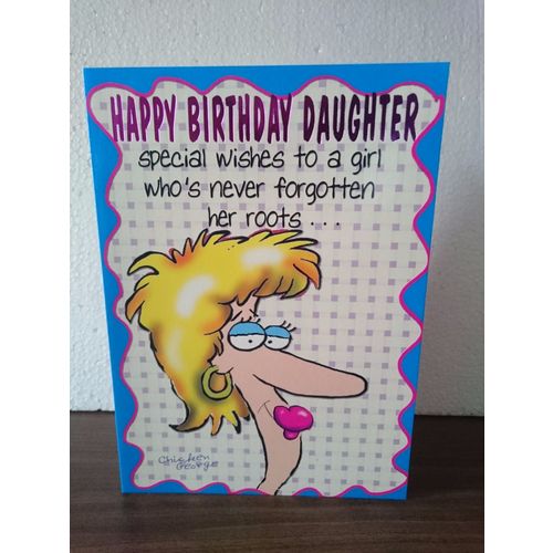 daughter birthday card - Happy Birthday Daughter - joke card