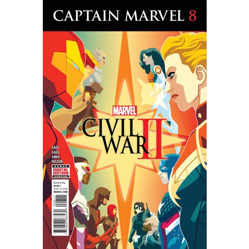 Captain Marvel (2016) - #8 "Lonely at the Top: Part 3" Marvel CIVIL WAR II