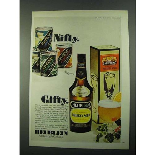 1969 Heublein Whiskey Sour Cocktail Ad - Nifty Gifty