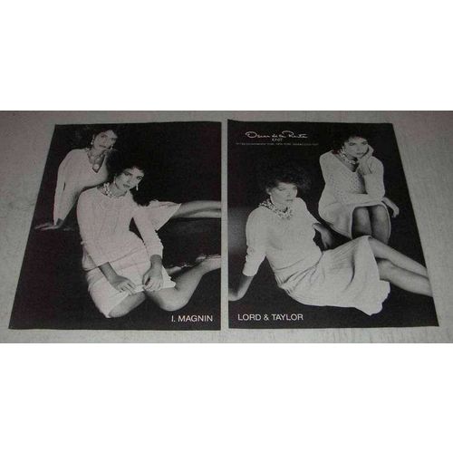 1981 Oscar de la Renta Knit Fashion Ad