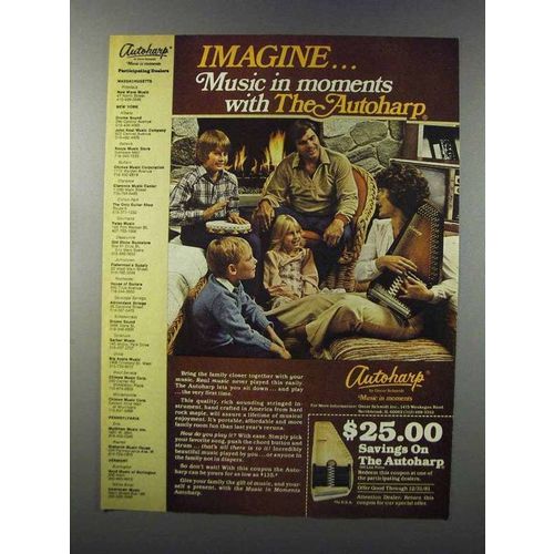 1981 Oscar Schmidt Autoharp Ad - Music in Moments