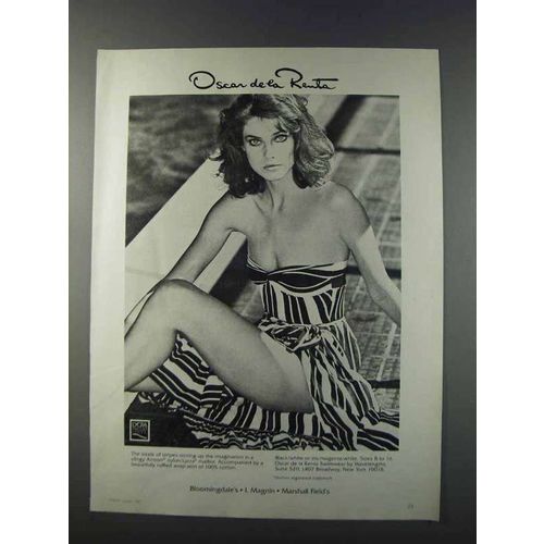 1981 Oscar de La Renta Maillot Swimsuit Ad