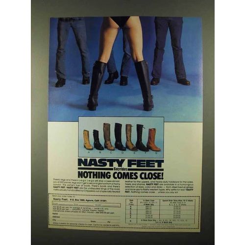 1983 Chippewa Nasty Feet Boots Ad - Nothing Comes Close