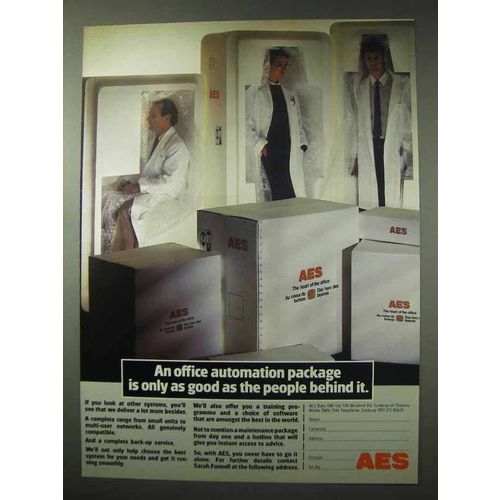 1984 AES Data Ad - An Office Automation Package
