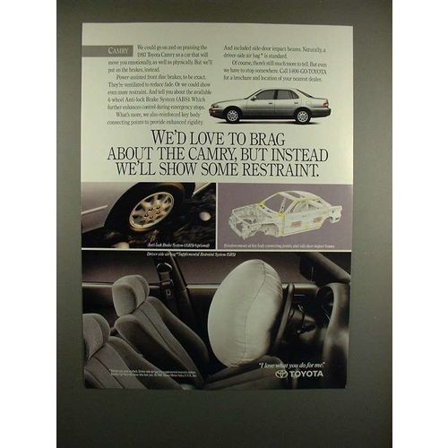 1993 Toyota Camry Car Ad - Show Some Restraint!