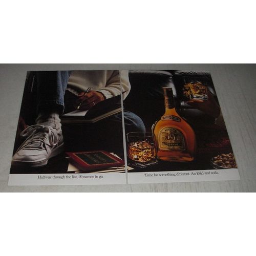 1990 E&J Brandy Ad - Halfway through the list, 29 names to go
