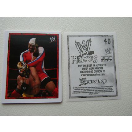 Topps - Merlin 2008 WWE Heroes Wresting Stickers 1-216 & P1-P15 Variants (EB2)