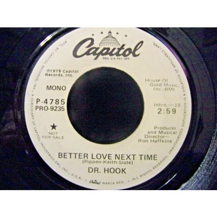 Dr Hook-Better Love Next Time-45rpm-1979-EX *Promo