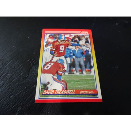 1990 Score Football Card # 234 David Treadwell Excellent-Mint (6) Denver Broncos