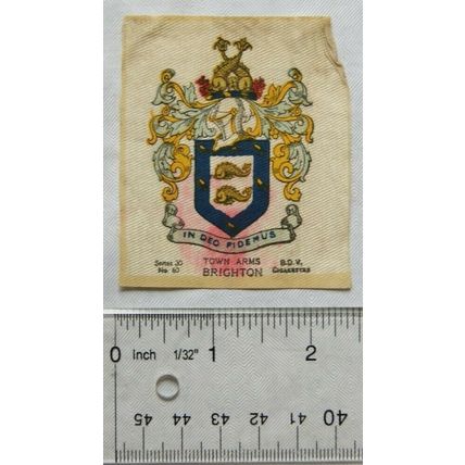 B.D.V. Cigarette silk, Series 30 - Town Arms - Brighton
