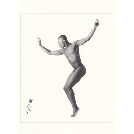 Ryan Taylor Rose For a Muscle Man Athletic Ballet Star Photo Postcard