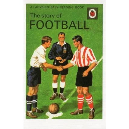 The Story Of Football Soccer First Edition Ladybird Book Postcard