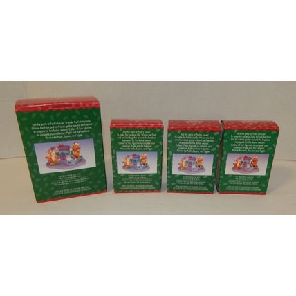 Hallmark 1999 Christmas at Pooh's House Merry Miniatures Complete Set