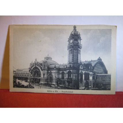 HAUPTBAHNHOF, KOLN, COLOGNE, , GERMANY, used antique postcard RAILWAY STATION #
