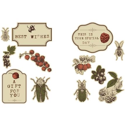 Vivi Gade Autumn Themed Stickers 2 design sets on 4 sheets 24 stickers CR27