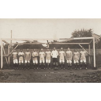 Unidentified German Football Team Old Bad Homberg Postcard