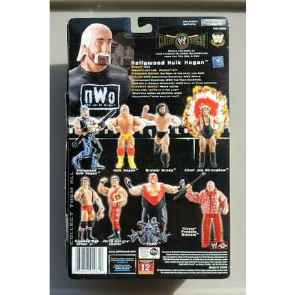 wwe wwf ljn classic superstars variant big nwo championship belt & hulk hogan