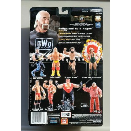wwe wwf ljn classic superstars variant small nwo championship belt & hulk hogan