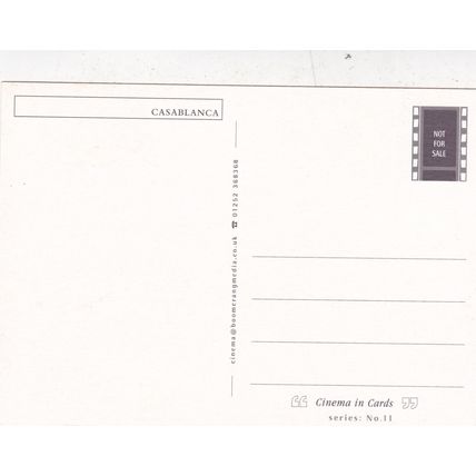 Casablanca Round up the usual suspects Postcard unused VGC