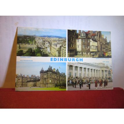 multiview EDINBURGH, Scotland used vintage postcard by E T W Dennis 1966 pm =