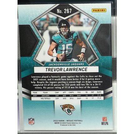 2022 Panini Mosaic TREVOR LAWRENCE (Jaguars) National Pride #267