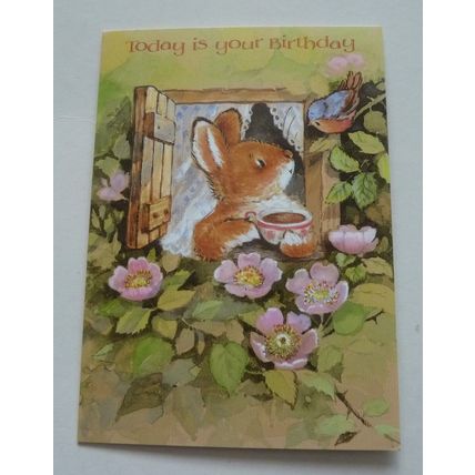 5 x MARGARET SHERRY COLLECTION BIRTHDAY CARDS - BEST BUNNY COMPANY - UNUSED