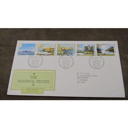 1981 GB FDC Cover - UK National Trusts - Edinburgh Bureau frank
