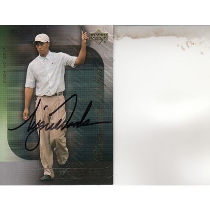 TIGER WOODS CHAMPIONSHIP PORTFOLIO 2004 AUTOGRAPHED PGA HOF WORLD CHAMPIONPLAYER
