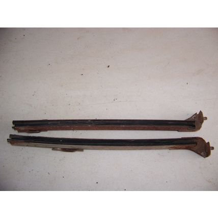 1968 DODGE CORONET TAILGATE GLASS TRACKS OEM PAIR