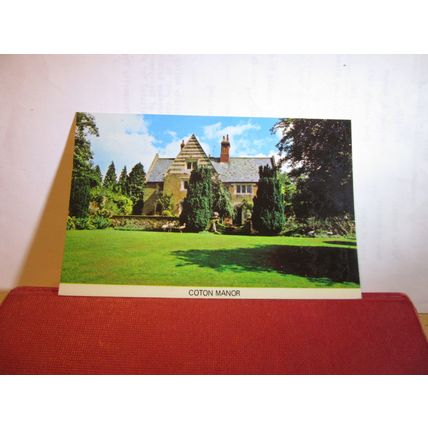COTON MANOR WILDLIFE GARDEN, NORTHAMPTONSHIRE unused vintage postcard =