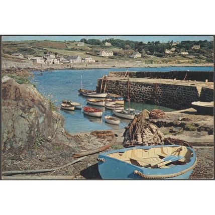 Coverack Harbour, Cornwall, c.1960s - J Arthur Dixon Postcard