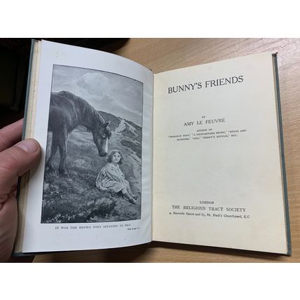 RARE* c1920s AMY LE FEUVRE "BUNNY'S FRIENDS" FICTION ILLUSTRATED BOOK (P3)