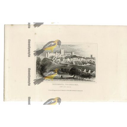 Richmond, Yorks, England, Book Illustration (Print), 1850