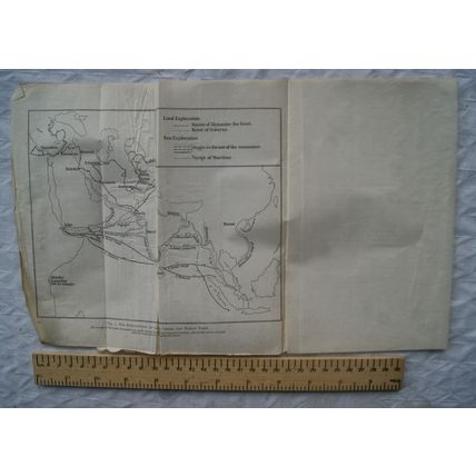 1937 map The Exploration of Asia in Greek & Roman Times