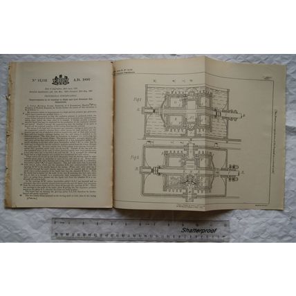 1895 Patent No. 12,131 high & low pressure gas generators, Pennink, Haarlem