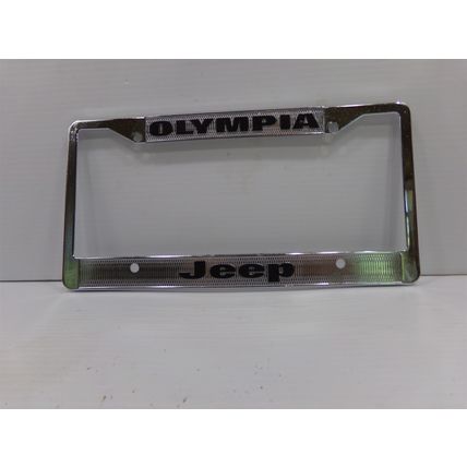 Olympia Jeep License Plate Frame Washington