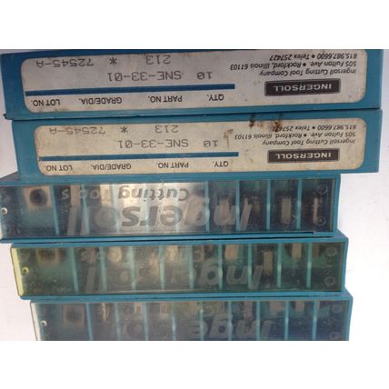 NEW LOT 50 INGERSOLL SNE-33-01,213 CARBIDE INSERTS, GRADE: 213 204.02.000.20,SB