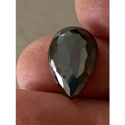 Natural jet black diamond w certificate !!