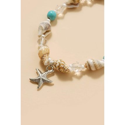Conch Beaded Starfish Beach Anklet